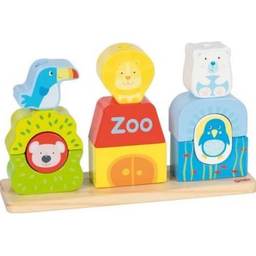 Jucărie din lemn Goki - Grădină zoologică