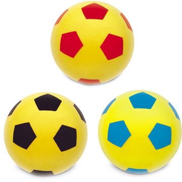 Jucărie pentru copii Mondo – Minge moale, 19 cm, assortiment