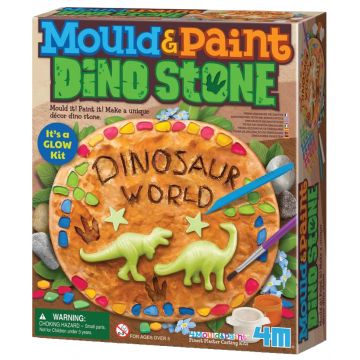 Kit creativ4M - Turnați și colorați o figură de dinozaur din ipsos