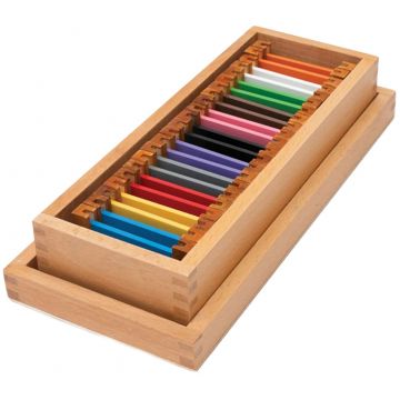 Kit educațional  Nowa Szkola Montessori - Cutie cu plăci colorate №2, 22 piese