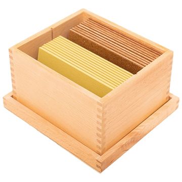 Kit educațional  Nowa Szkola Montessori -Plăci senzoriale într-o cutie, 10 bucăți