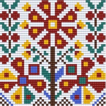 Mozaic cu pixeli Bright Toys - Broderie bulgară, 48 x 48 pixeli, motiv 3