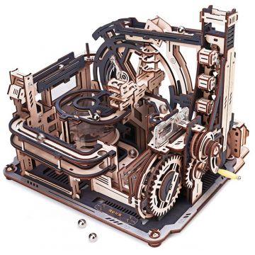 Puzzle 3D din lemn Robo Time din 472 piese - Portul spațial de marmură