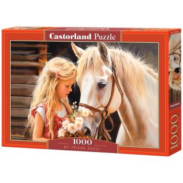Puzzle Castorland din 1000 piese - Calul, prietenul meu