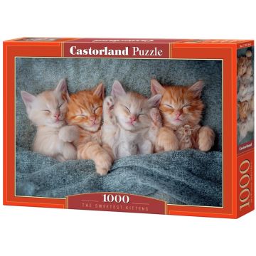 Puzzle Castorland din 1000 piese - Cei mai drăguți pisoi
