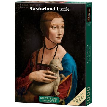 Puzzle Castorland din 1000 piese - Doamna cu hermină