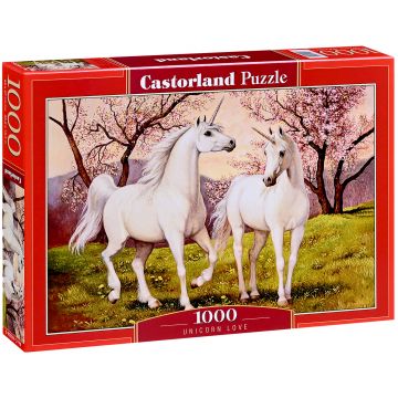 Puzzle Castorland din 1000 piese - Dragostea unicornilor
