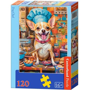 Puzzle Castorland din 120 piese - Câine bucătar