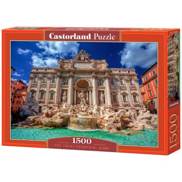 Puzzle Castorland din 1500 piese - Fântâna Trevi, Roma