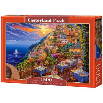 Puzzle Castorland din 1500 piese - Seară romantică în Positano