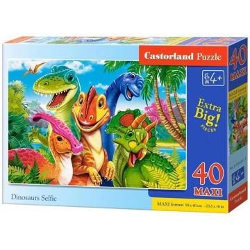 Puzzle Castorland din 40 XXL piese - Selfie cu dinozaur