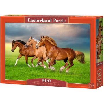 Puzzle Castorland din 500 piese - Cai de curse