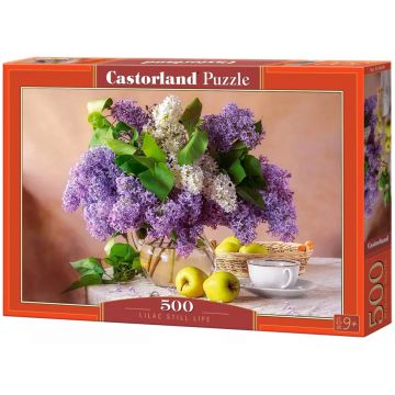 Puzzle Castorland din 500 piese -  Natură statică cu liliac