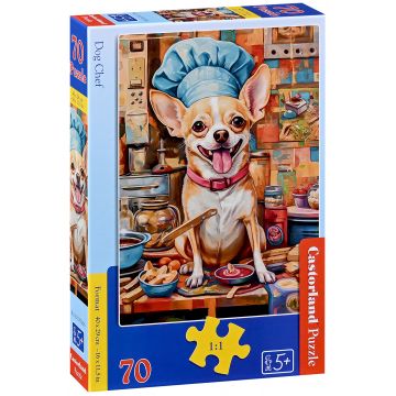 Puzzle Castorland din 70 piese - Câine bucătar