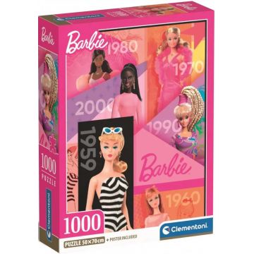 Puzzle Clementoni din 1000 piese - Barbie