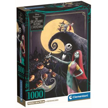 Puzzle Clementoni din 1000 piese - Coșmarul dinainte de Crăciun