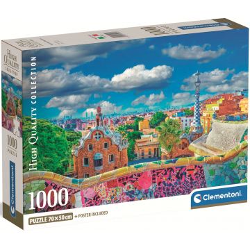 Puzzle Clementoni din 1000 piese - Parcul Guell, Barcelona