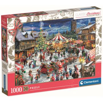 Puzzle Clementoni din 1000 piese - Piața de Crăciun
