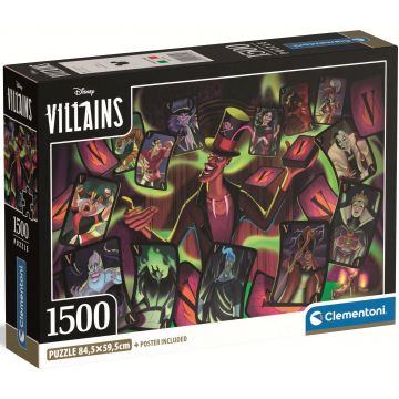 Puzzle Clementoni din 1500 piese - Răucătorii Disney