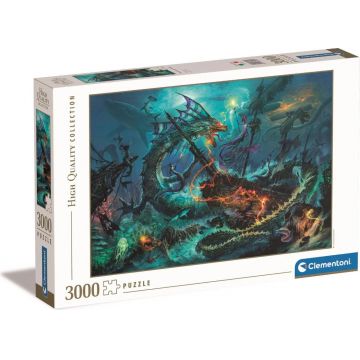 Puzzle  Clementoni din 3000 piese - Luptă subacvatică