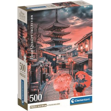 Puzzle Clementoni din 500 piese - Seara la Kyoto
