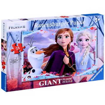 Puzzle de podea  Ravensburger din  24 piese - Înghețat în regatul 2