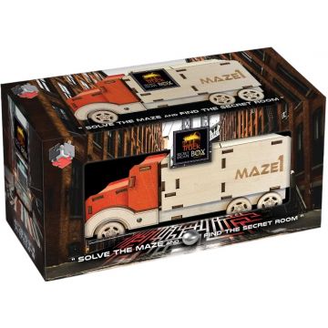 Puzzle din lemn 3D de logică Eureka - Camion labirint