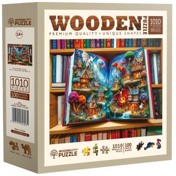 Puzzle din lemn Wooden City din 1010 piese - Povești fermecate