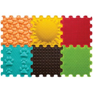 Puzzle educațional  Nowa Szkola -Grădină solară senzorială, 30 х 30 cm, 6 piese