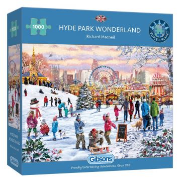 Puzzle Gibsons din 1000 de piese - Țara Minunilor de Iarnă în Hyde Park