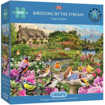 Puzzle Gibsons din 1000 de piese - Flowing Song by the Stream