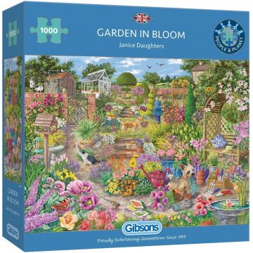 Puzzle Gibsons din 1000 de piese - Grădină înfloritoare