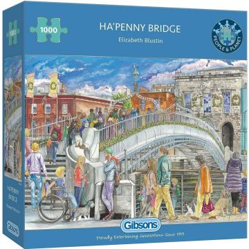Puzzle Gibsons din 1000 de piese - Podul Ha`penny