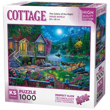 Puzzle KS Games din 1000 piese - Culorile nopții