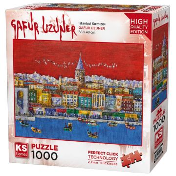Puzzle  KS Games din  1000 piese- Istanbulul Roșu