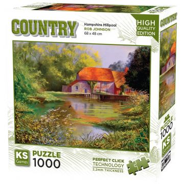 Puzzle  KS Games din  1000 piese- Lângă moară în Hampshire