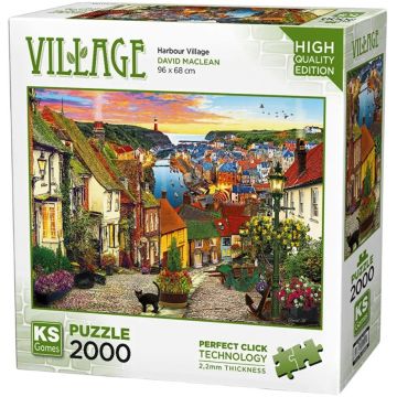 Puzzle KS Games din 2000 piese - Satul portuar