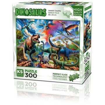 Puzzle  KS Games din  300 piese- Dinozauri