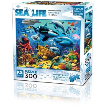 Puzzle  KS Games din  300 piese- Lumea subacvatică