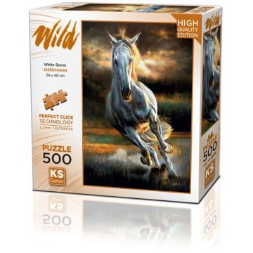 Puzzle KS Games din 500 piese - Furtună albă