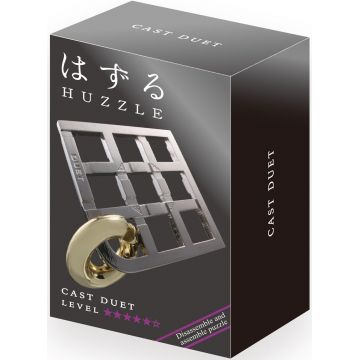 Puzzle logic metalic Hanayama - Cast Puzzle Duet Huzzle