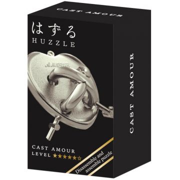 Puzzle logic metalic  Hanayama - Mini Huzzle Cast Amour, silver
