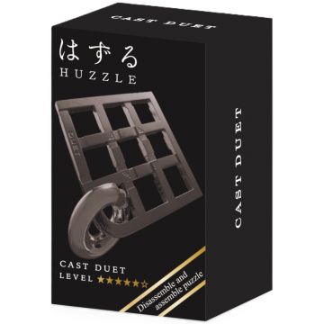 Puzzle logic metalic  Hanayama - Mini Huzzle Cast Duet, black