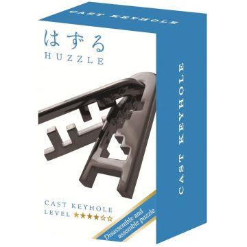 Puzzle logic metalic  Hanayama - Mini Huzzle Cast Keyhole, black