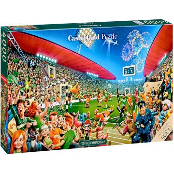 Puzzle panoramic Castorland din 4000 piese - Campionatul de fotbal