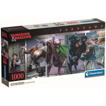 Puzzle panoramic Clementoni din 1000 piese - Dungeons and Dragons