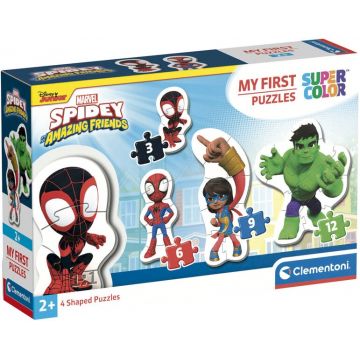 Puzzle pentru copii  Clementoni 4 в 1 - Spidey și prietenii săi minunați