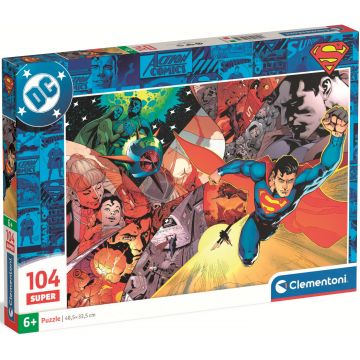 Puzzle pentru copii Clementoni din 104 piese - Superman
