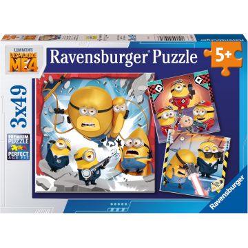 Puzzle pentru copii  Ravensburger 3 x 49 piese - Despicable me 4