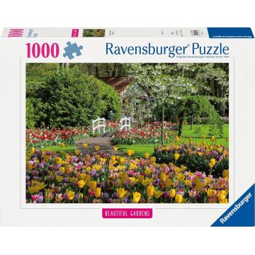 Puzzle Ravensburger  din 1000 de piese  - Grădinile olandeze Keukenhof